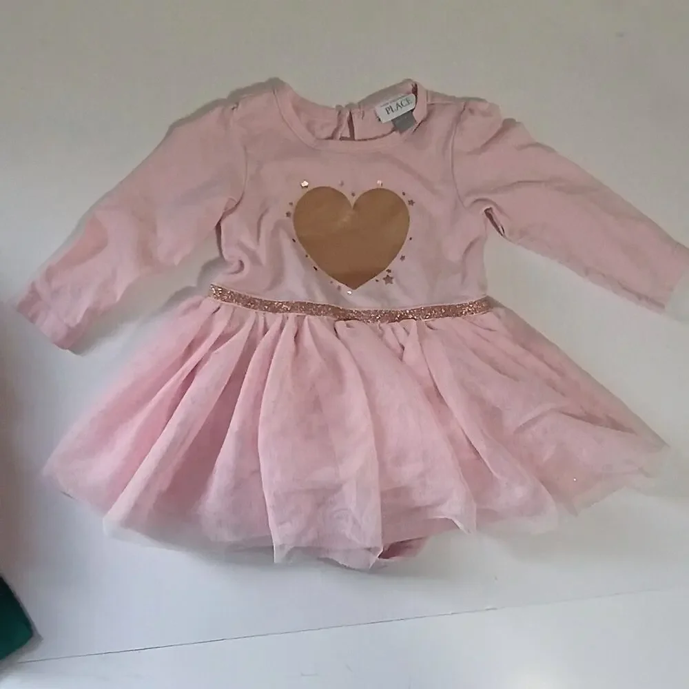 3pc 12 Months Baby Dress Bundle